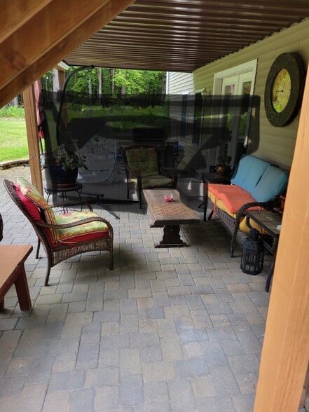 Private Patio with frnch door enterance - 60 Milliken Mills Rd