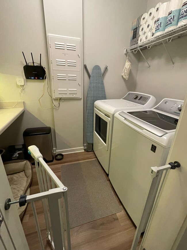 Laundry Room with modern washer and dryer. - 216 E Center St