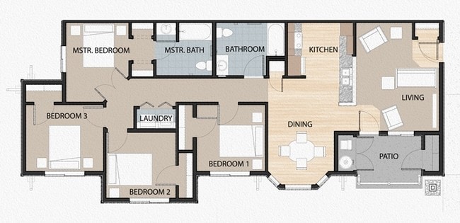 4BR/2BA - Sycamore Family Apartments