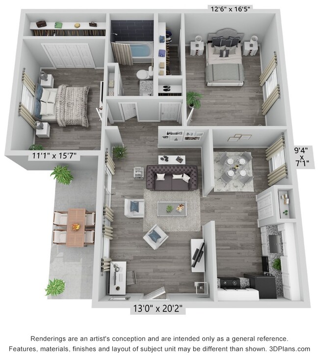 Floorplan - Morgan Place Apartment Homes