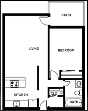 Regular 1BR/1BA - Northgate Apartments