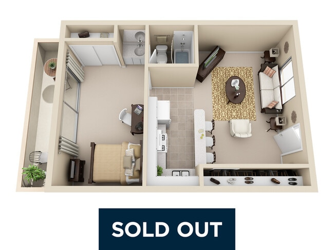 Junior 1 Bedroom | 1 Bathroom - Campus Crossings at Riverside