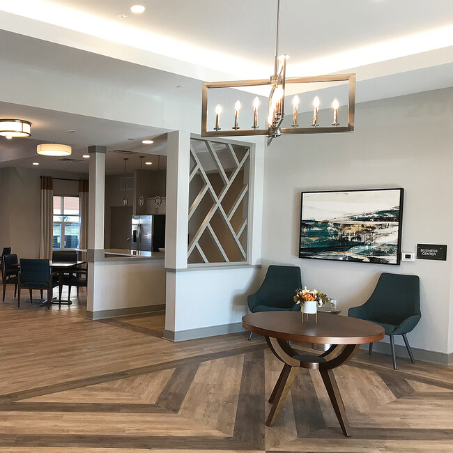 Community space with modern accents - Rock Spring Station