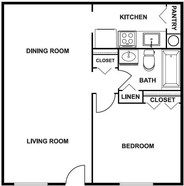 Floorplan - The Flats of Troy & PBMM Properties