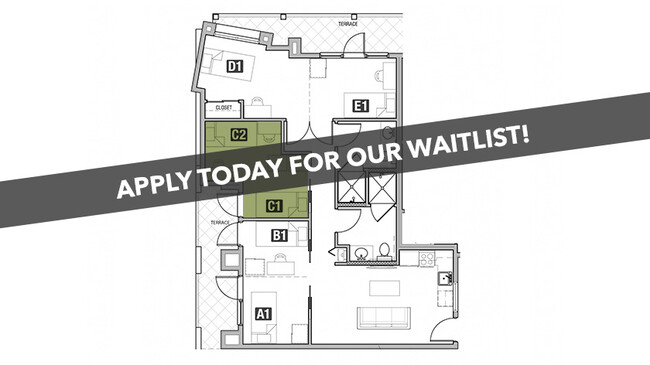 5x2 B Double - Apply Today For Our Waitlist! - Student | Icon