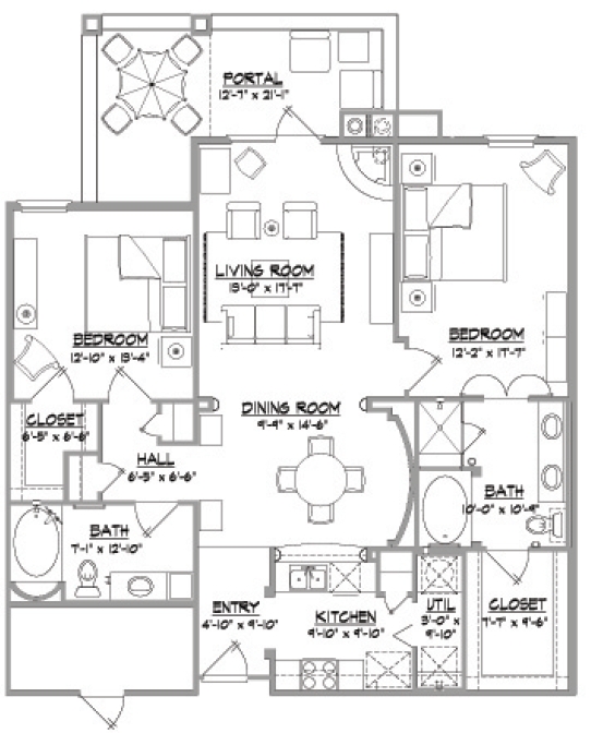 2BR/2BA - Alameda Santa Fe Condominiums