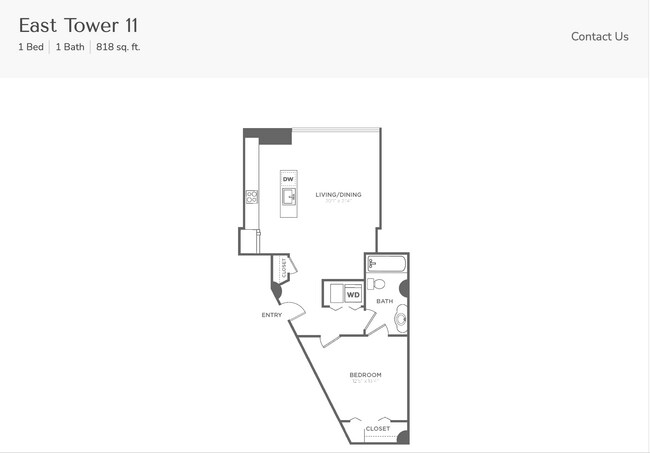 Floorplan - Residences at 1 Brown