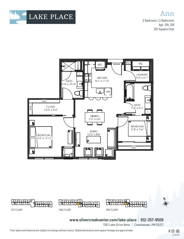 Floorplan - Lake Place 55+ Active Adult