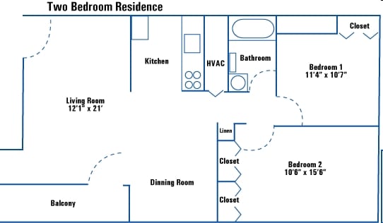 2BR/1BA - Mt Washington Manor