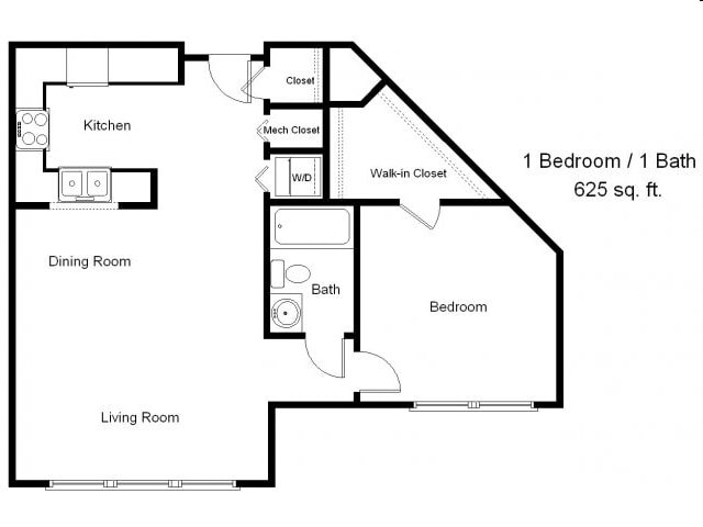 1BR/1BA - Pegasus Senior Villas