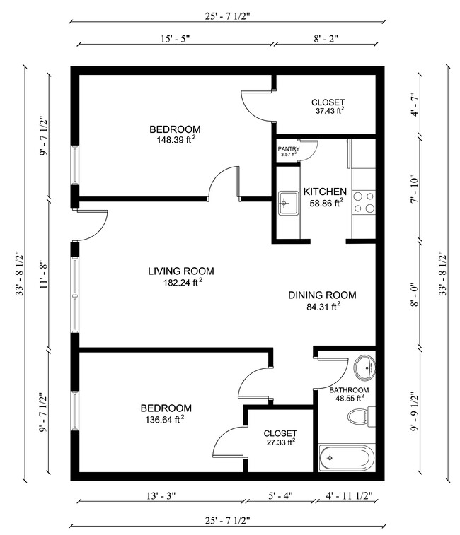 Floorplan - Shell Pointe Apartments