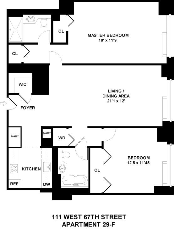 Floorplan - 111 West 67th St