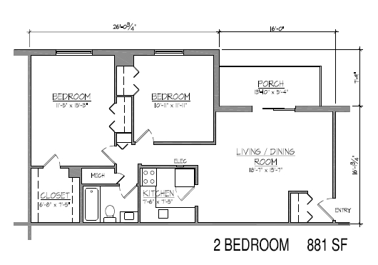 2BR/1BA - 4308 Seminole Ave
