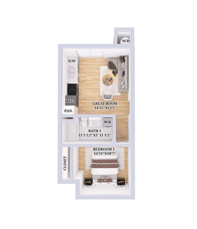 Building Photo - Brand New 1bd/1ba Home w/Private Yard, Central AC, & In Unit Laundry