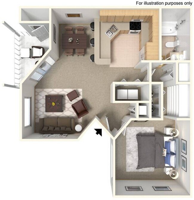 One Bedroom One Bath - Cypress Cove