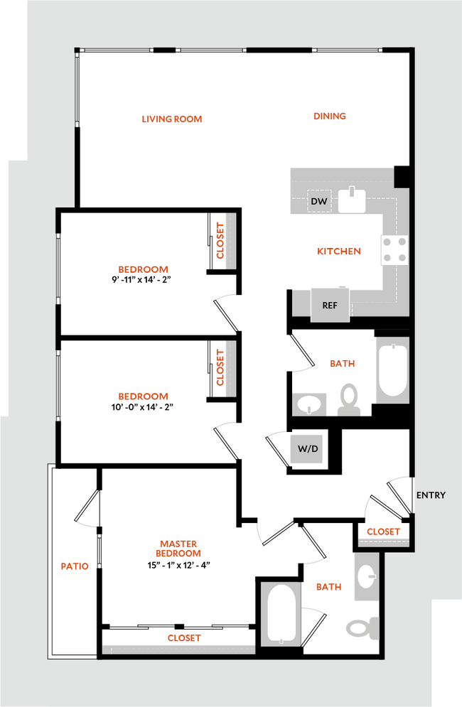 Floorplan - Hiro Apartments