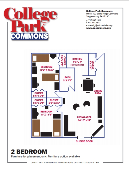 2BR/1BA - College Park Commons
