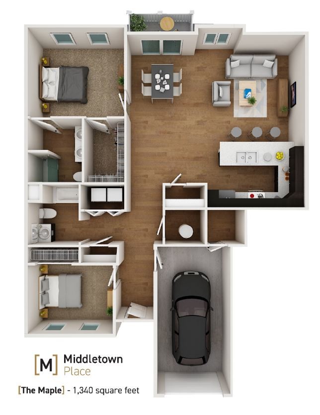 Floorplan - Middletown Place Apartments