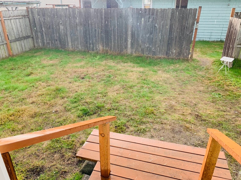 Fenced in backyard - 125 S 8th St