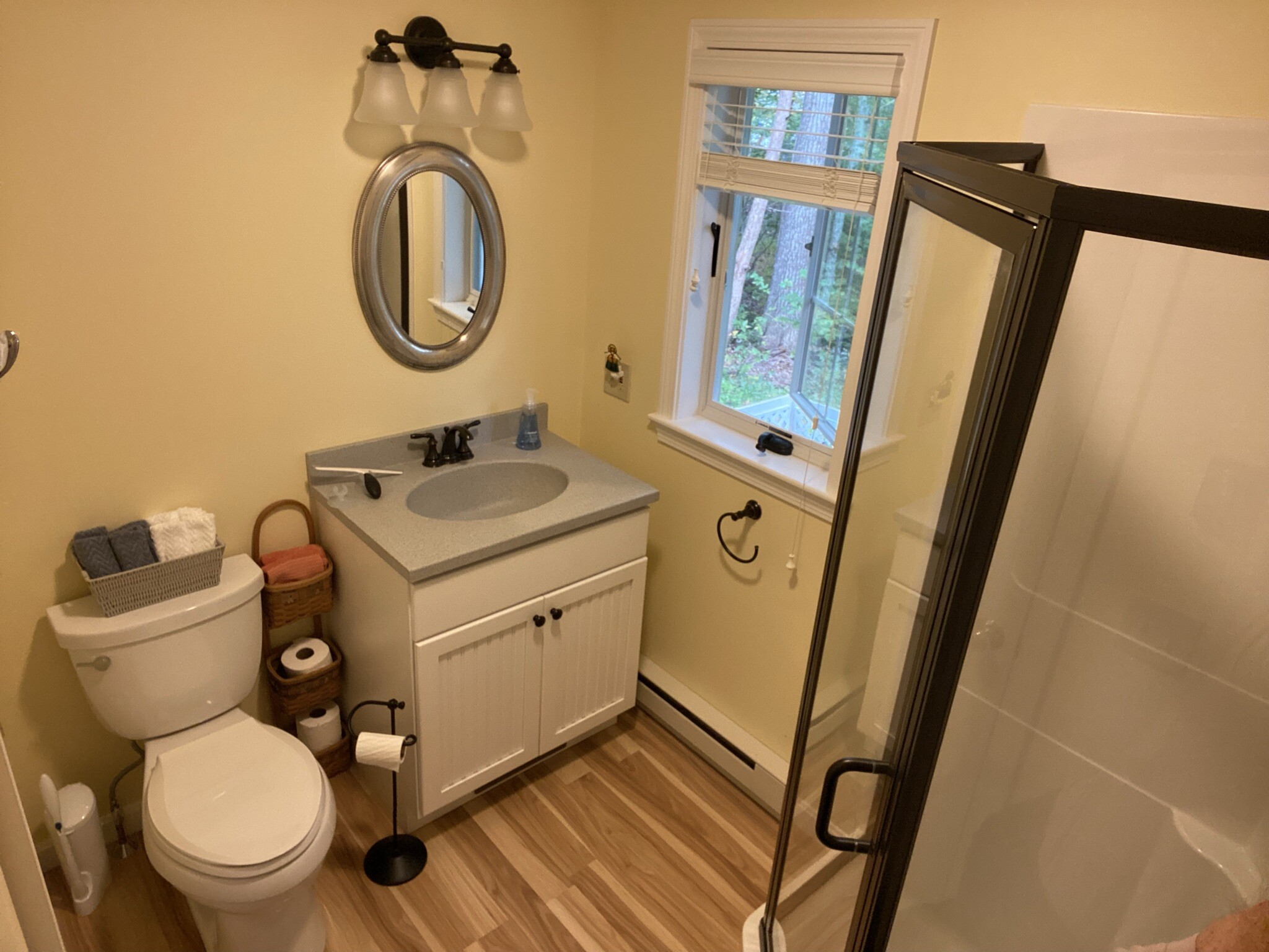 1st floor 3/4 bath off of office - 3 Rosewood Ln