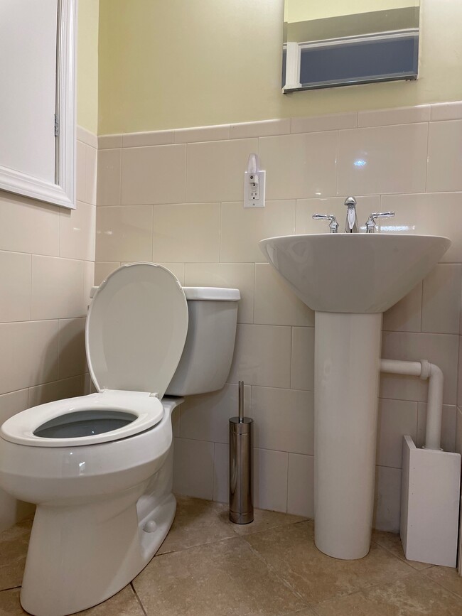 Bathroom with shower stall. - 472 Yaphank Middle Island Rd