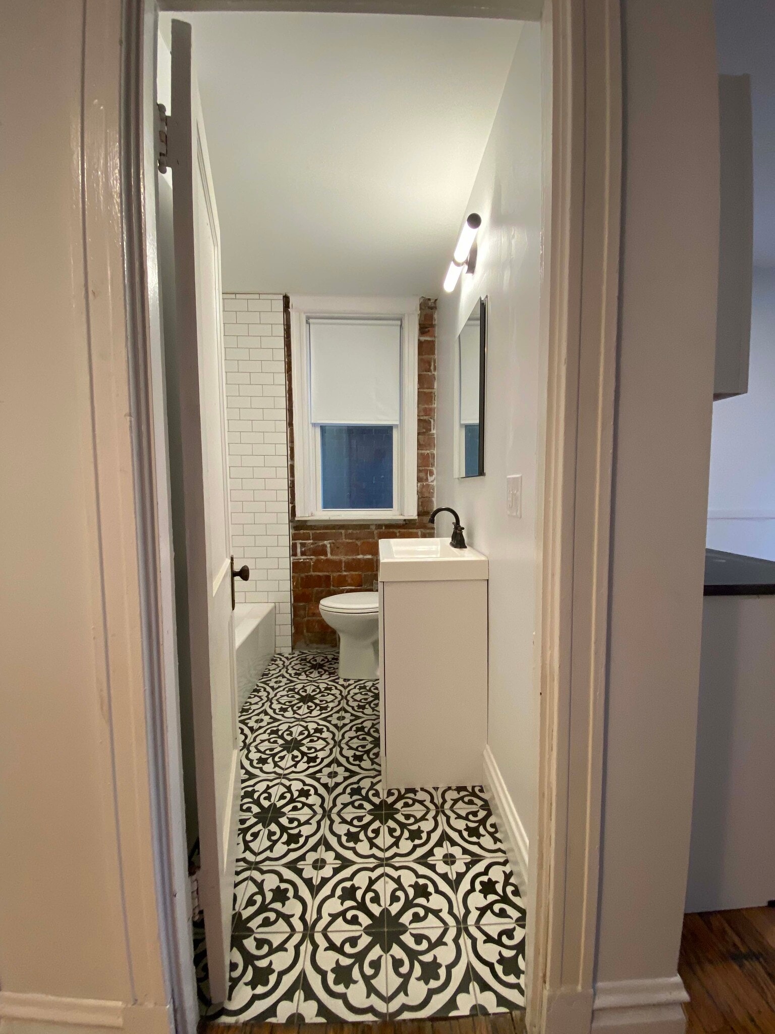 Bathroom view from hall - 5017 S Broadway