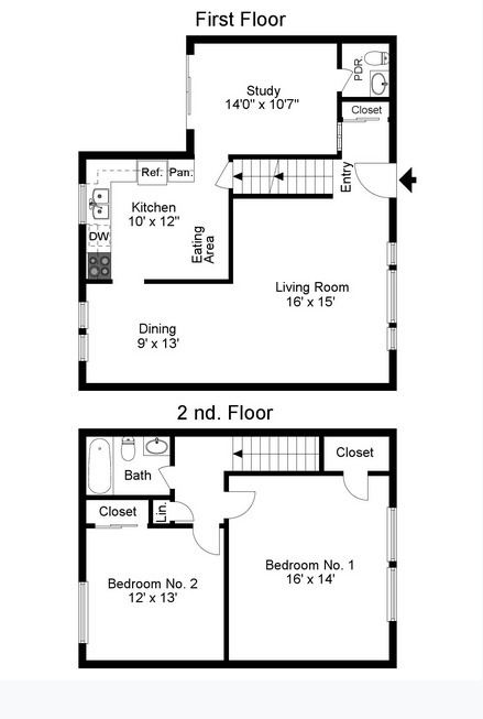 2 BR TH With Den - Chili Commons