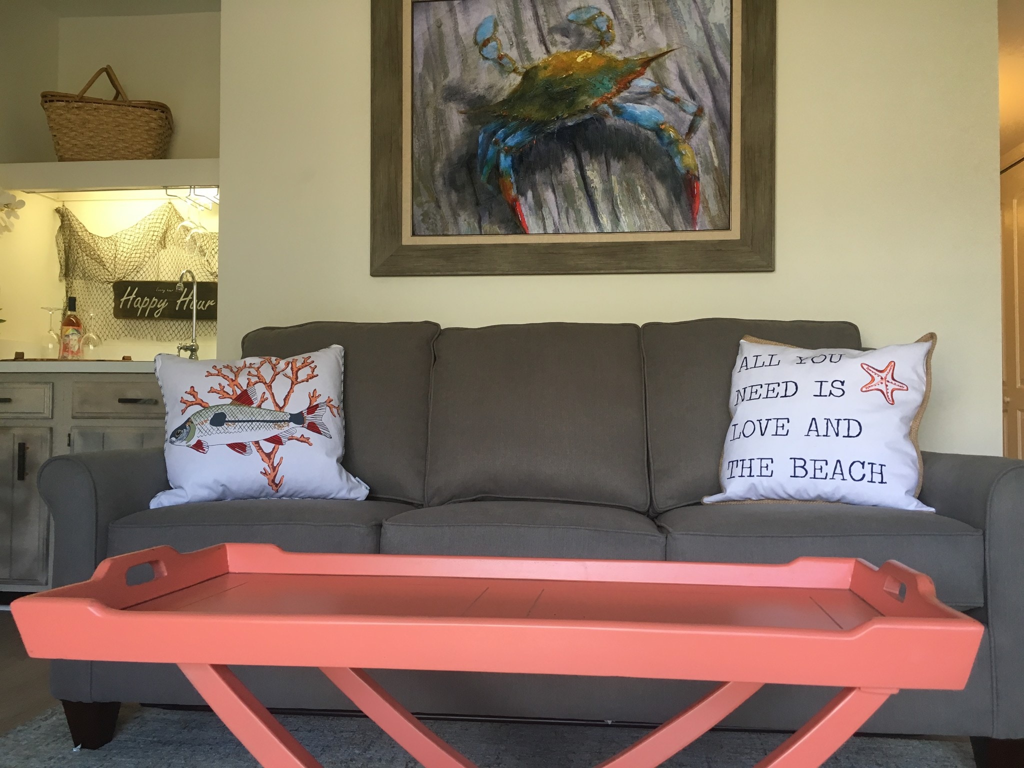 Lower level family room - 438 Ocean Pky