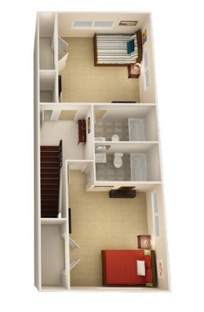 Second Floor - Virtual Model - 1725 Harvey Mitchell Pkwy S