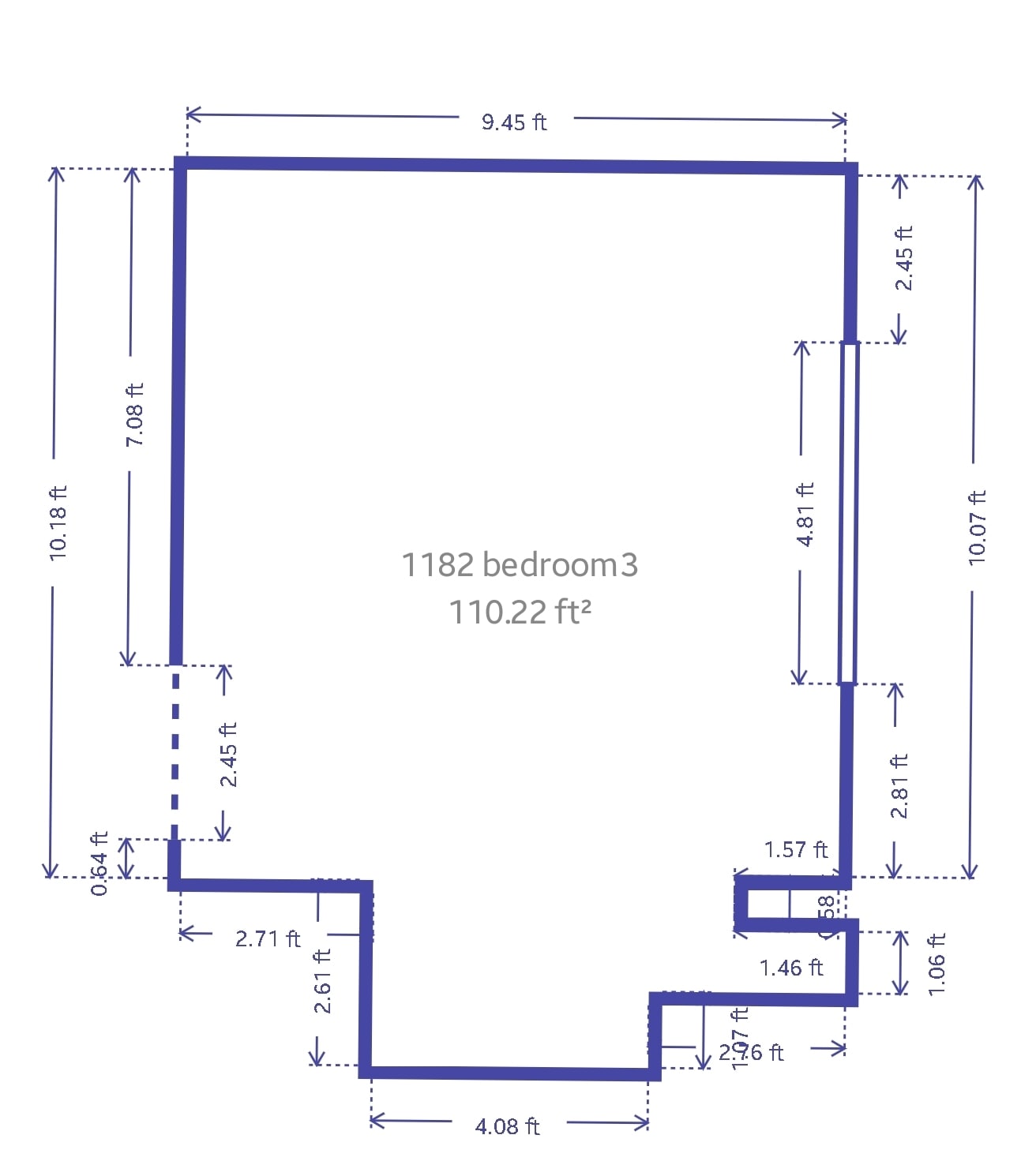 Bedroom 3 - 1182 Lane Pl