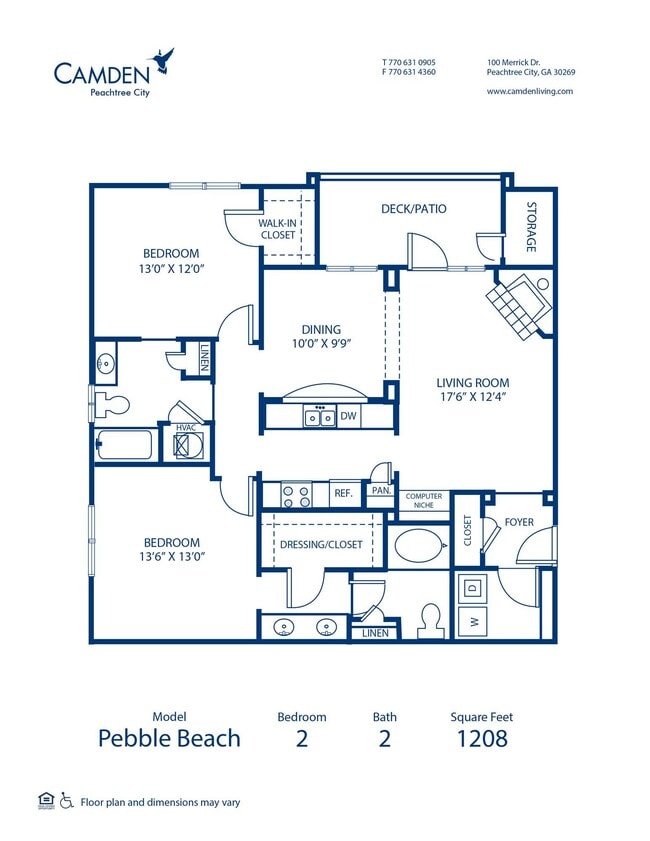 Floorplan - Camden Peachtree City