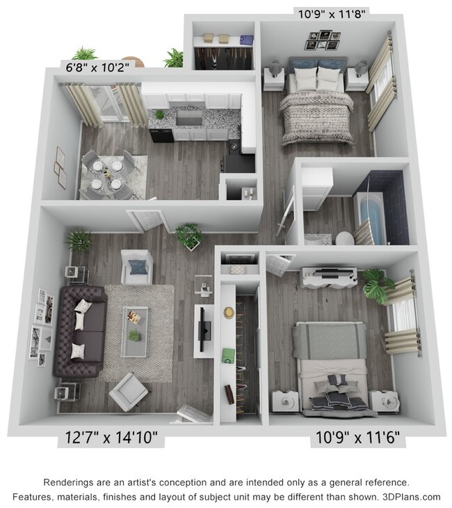 Floorplan - Morgan Place Apartment Homes