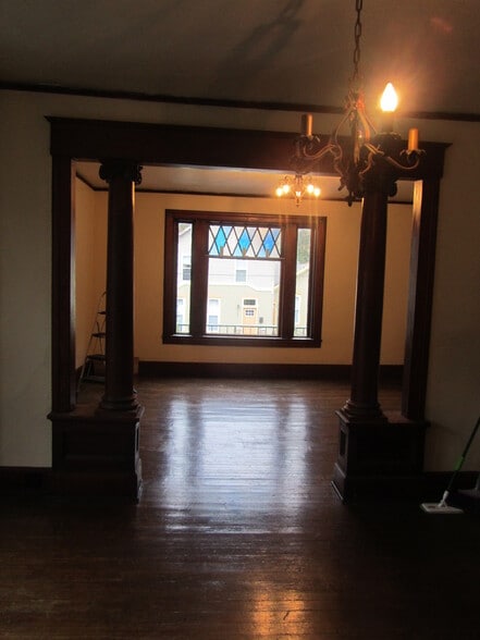 From dining room looking into the living room. - 204 S 6th St