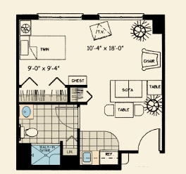 Studio - Aston Gardens At The Courtyards Senior Living