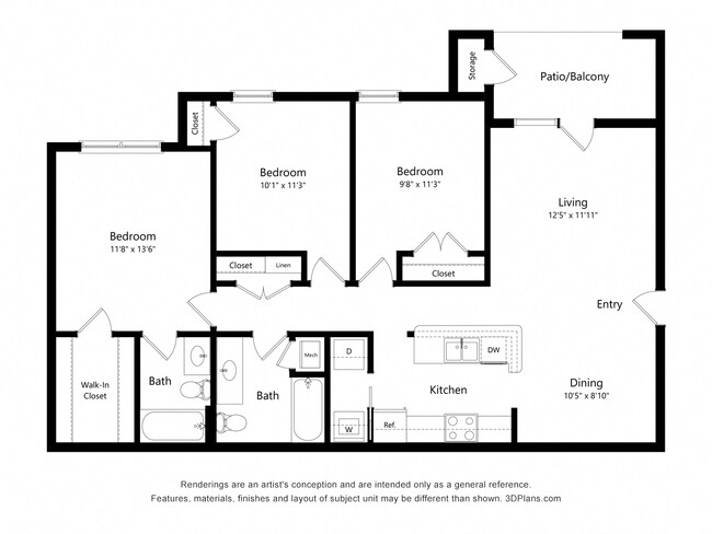 Floorplan - Swiss View Apartments