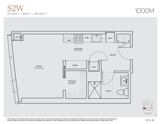 Floorplan - 1000M