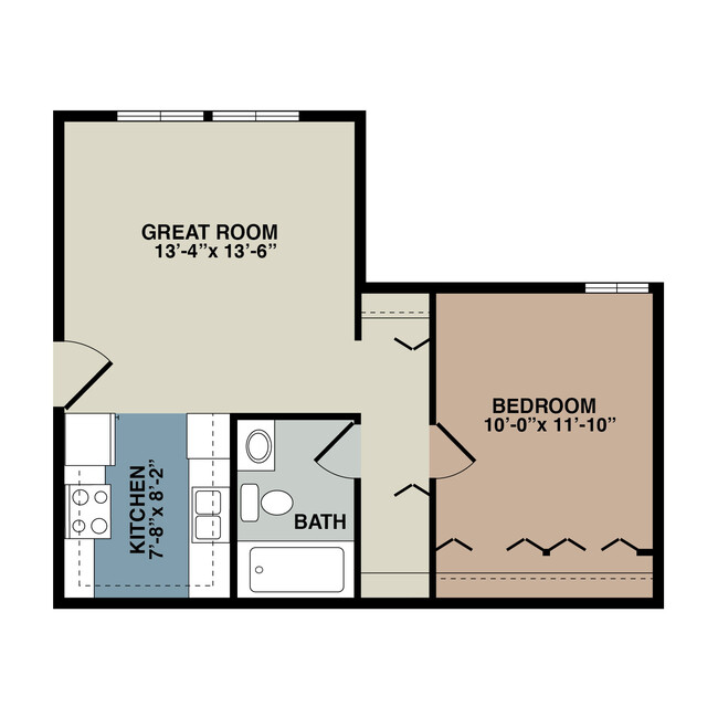 Floorplan - Lakeside Manor Apartments