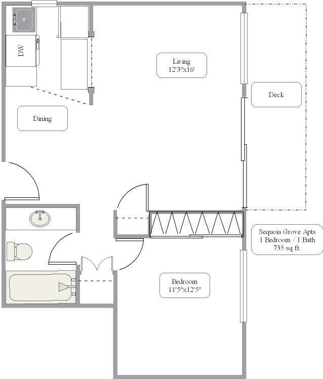 1BR/1BA - Sequoia Grove Apartments