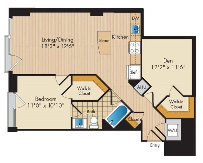 Floorplan - Flats 130 at Constitution Square