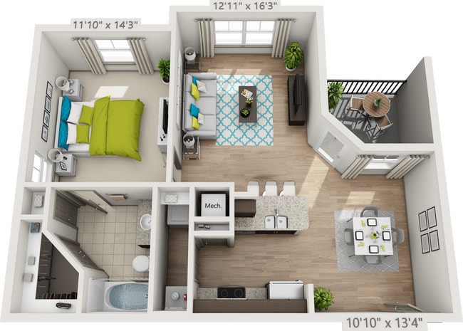 Floorplan - The Oaks at Baywood