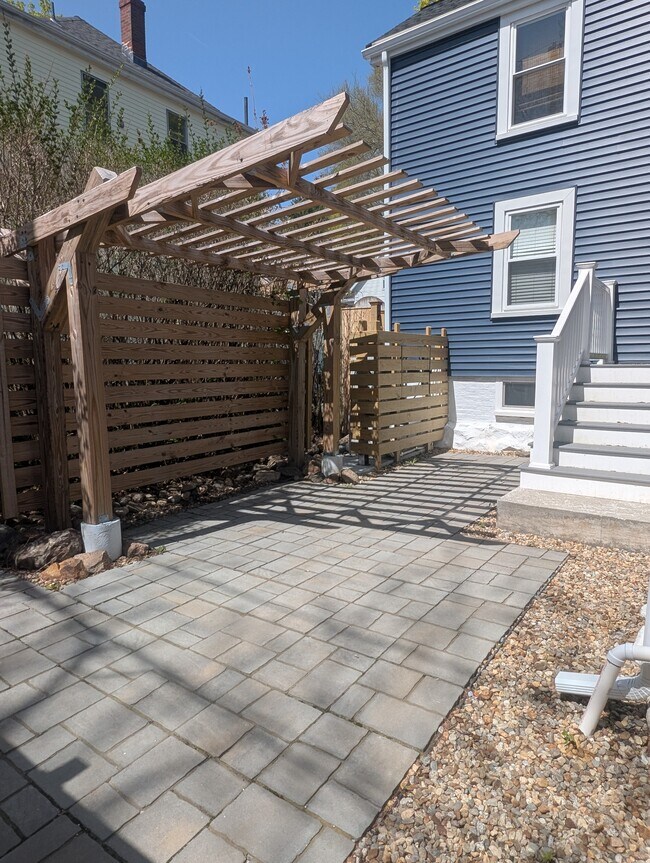 Private patio for Unit #1 - 6 Munroe St