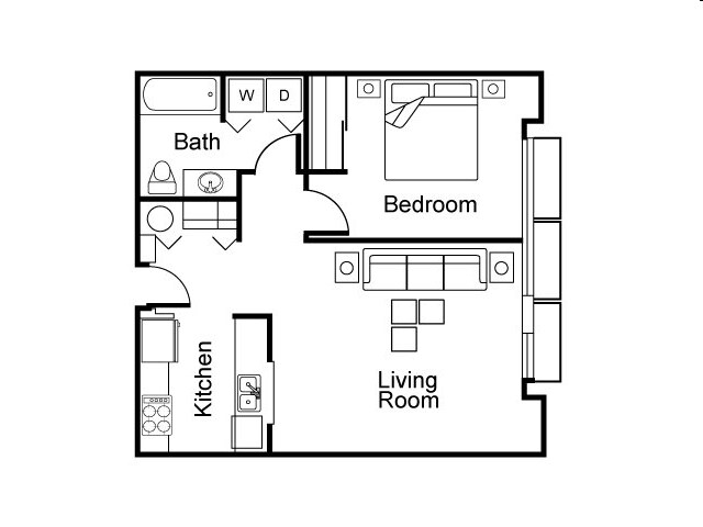 1BR/1BA - The Cornerstone Apartments