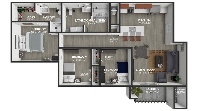 Floorplan - Residences at Dry Cedar Creek