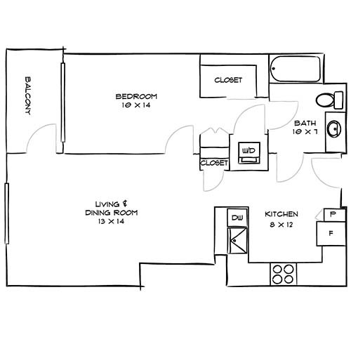 Floorplan - Indigo Apartments