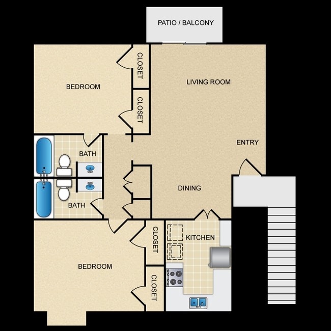2BR/2BA - Fox Creek Magnolia