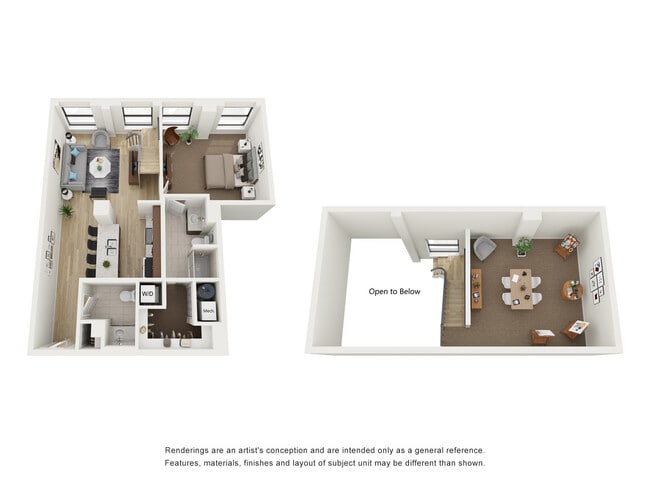 1x1.5 Penthouse Loft N - Residences at 150 Bagley