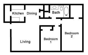 Floorplan - Harvard Square Apartments