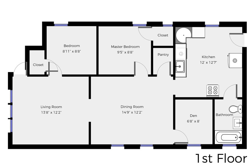 Floor plan - 812 Beloit Ave