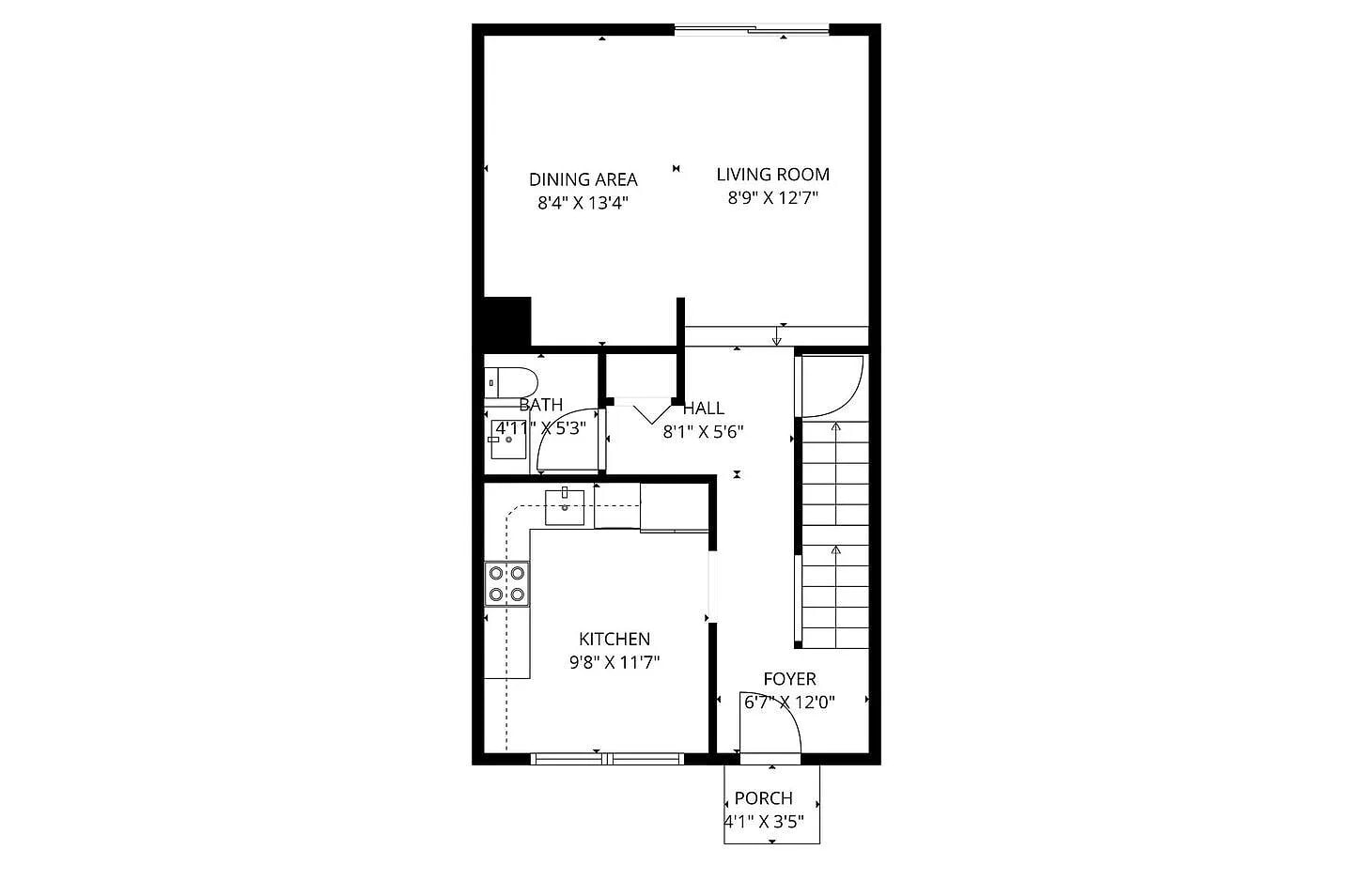 Floor Plan - First Floor - 207 Roundhouse Ct