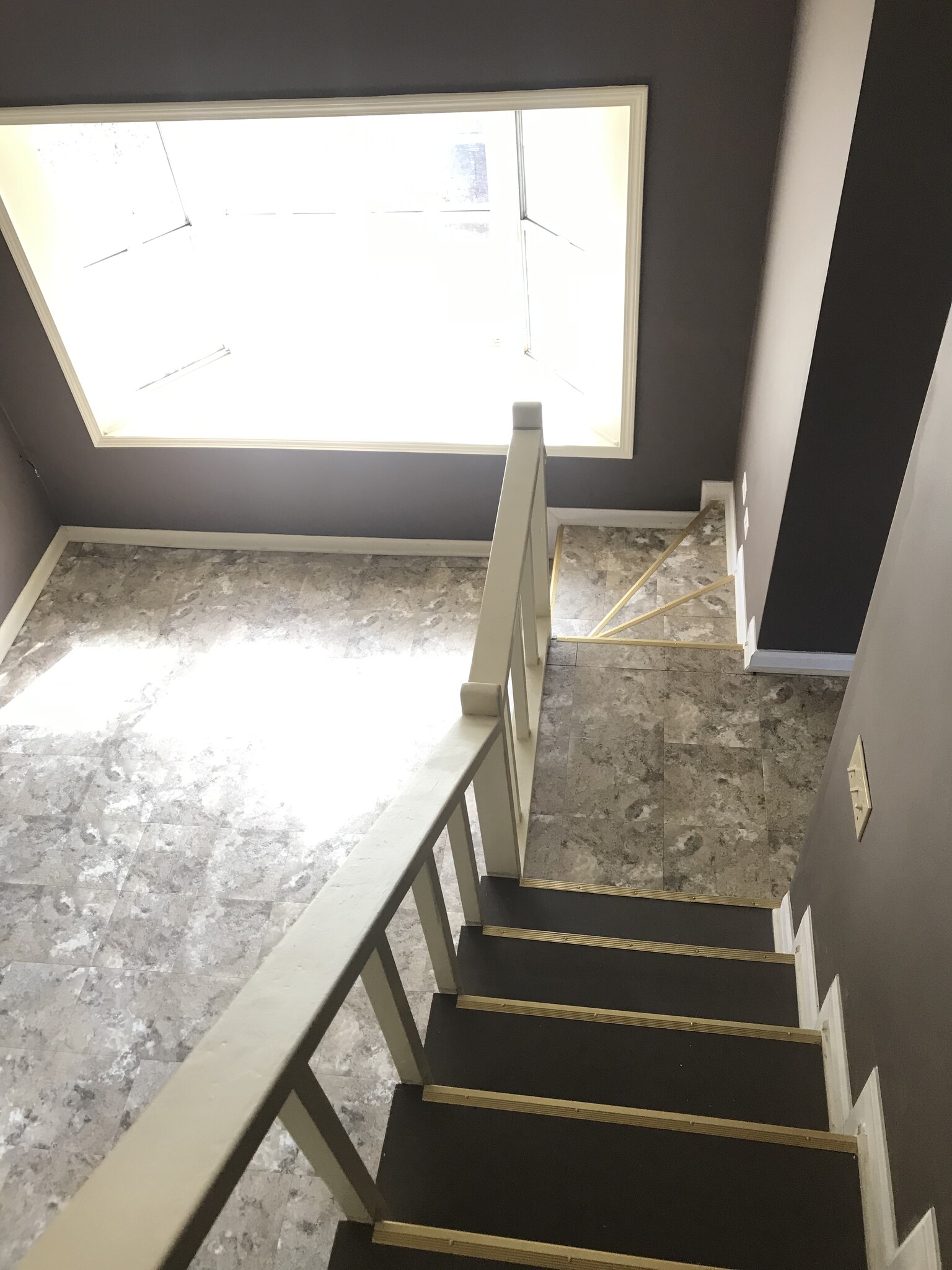 Looking down stairs in M/bedroom - 544 Belvedere Rd